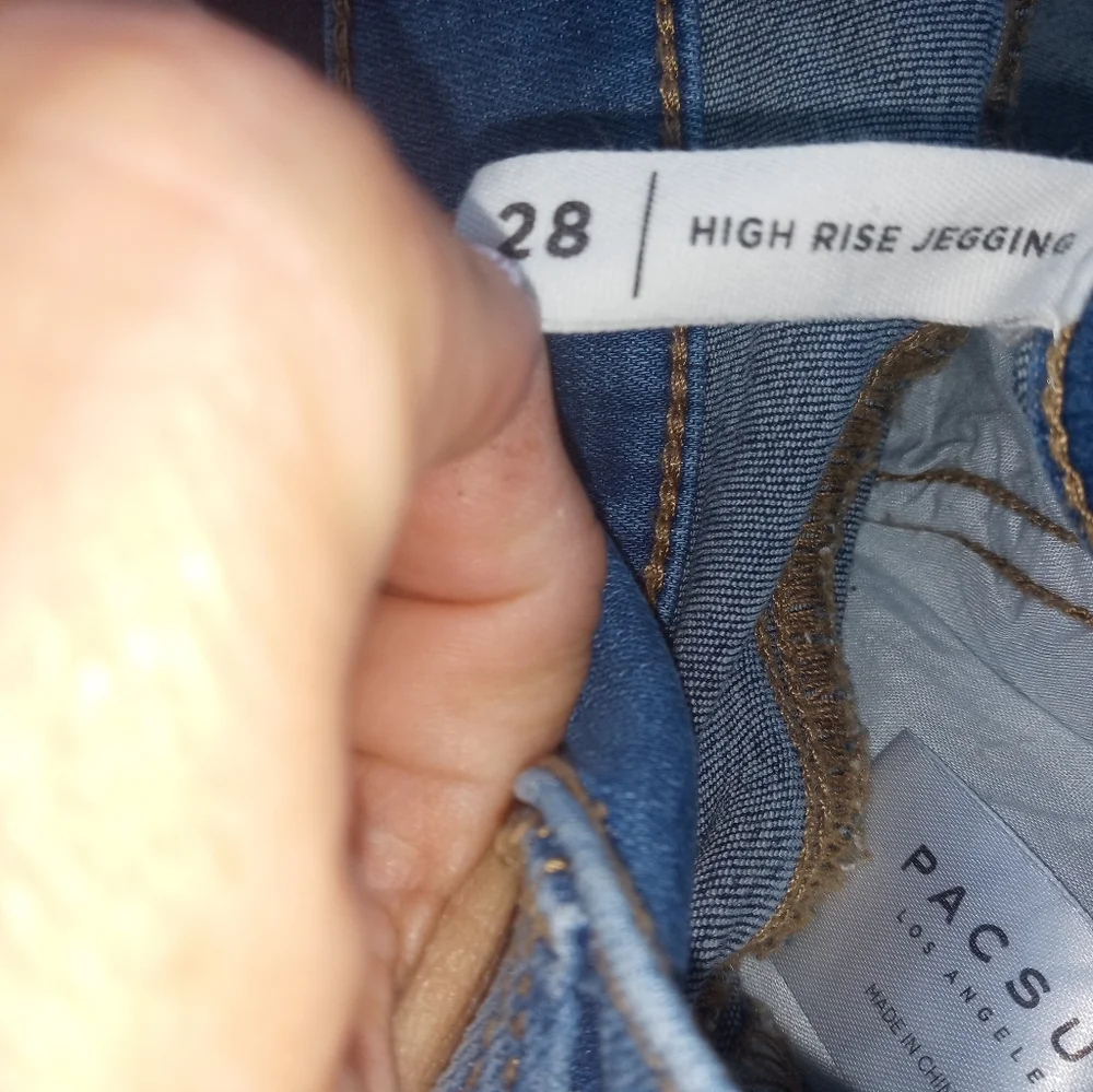 PacSun two toned high rise jegging